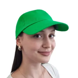 czapka-z-daszkiem-pieciopanelowa-plazowa-wygodna-zielona