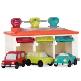 b-toys-garaz-z-autkami-i-kluczami-3-car-garage-battat