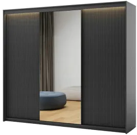 szafa-czarna-przesuwna-trzydrzwiowa-250x222x63-cm-led-trend-tz-02
