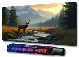 podkladka-na-biurko-dla-gracza-dostojny-jelen-nad-rzeka-gaming-pro-70x35