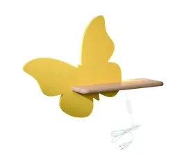 kinkiet-scienny-dzieciecy-led-drewniany-brazowy-zolty-motyl-4000k-candellux