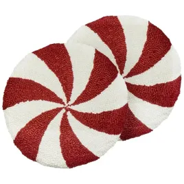 zestaw-2-poduszek-dekoracyjnych-swirl-candy-boucle-40-x-40-cm-czerwony-wzor