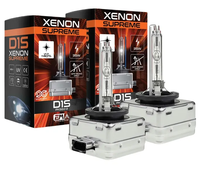 2x Żarówka D1S Xenon Palnik Żarnik EM Supreme 6000K 35W 85V Super White
