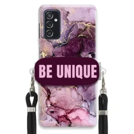 etui-do-samsung-m52-5g-uchywt-sznurek-czarny-fioletowy-marmur-be-unique