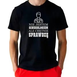 pizama-meska-t-shirt-czerwone-spodenki-nie-jestem-ginekologiem-na-lato-m