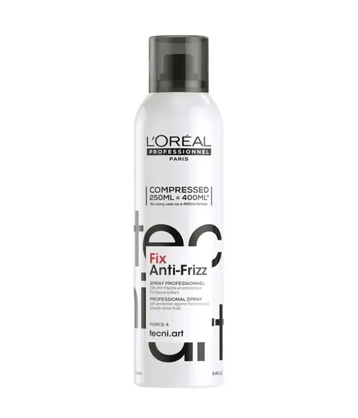 Loreal Tecni Art Fix Anti-Frizz Spray utrwalający lakier do włosów 250ml