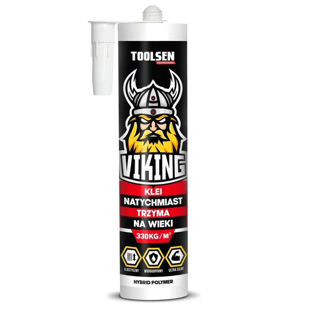 Klej Montażowy Akrylowy Viking 280ml mocny uniwersalny tubka 1szt