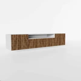 szafka-rtv-cali-200-wiszaca-biala-front-frezowany-kalejdoskop-katana