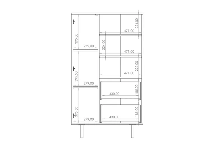regal-aurora-long-z-ryflowanymi-frontami-stan-nowy-glebokosc-mebla-41-cm