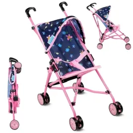 kinderplay-wozek-dla-lalek-spacerowka-lekki-skladany-parasolka-spacerowy
