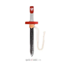 czerwony-krotki-miecz-i-skorzany-wisiorek-or-drewno-skora-or-45cm-or-rycerz