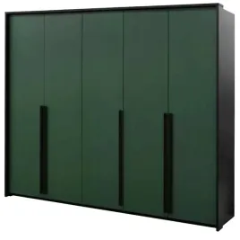 nowoczesna-szafa-genua-255-cm-butelkowa-zielen