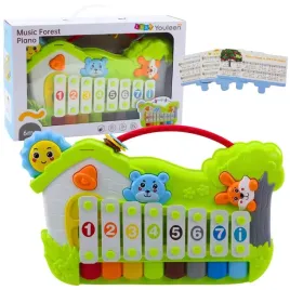 muzyczne-pianinko-lesne-ksylofon-karty-z-nutami-5szt