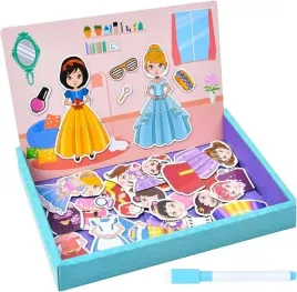 ksiazeczka-magnetyczna-ukladanka-puzzle-na-magnes-ubierz-lalke-dla-dzieci