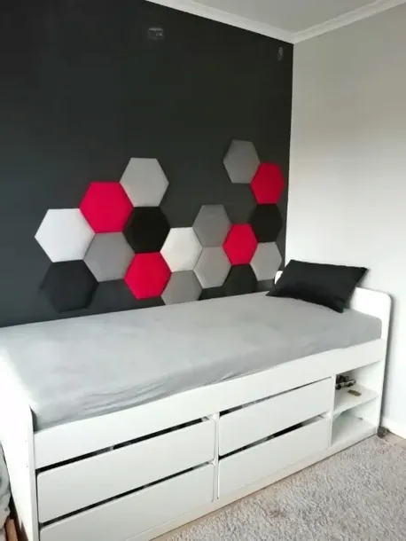 panele-tapicerowane-scienne-dziecko-plaster-miodu-stan-nowy