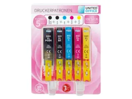 united-office-zestaw-tuszow-do-drukarek-canon-5-sztuk-550-551xl