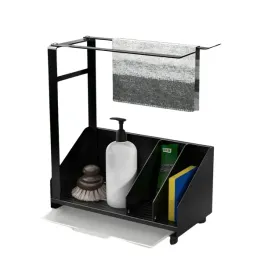 kyylz-organizer-do-zlewu-slim-sink-caddy-czarny-stal-nierdzewna