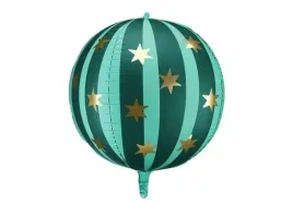 balon-foliowy-pilka-cyrk-zielona-w-gwiazdki-urodziny-cyrkowe-na-hel-75cm