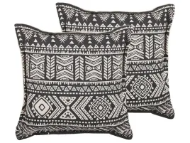 zestaw-2-poduszek-dekoracyjnych-sirvan-bawelna-45-x-45-cm-czarny-wzor-geome