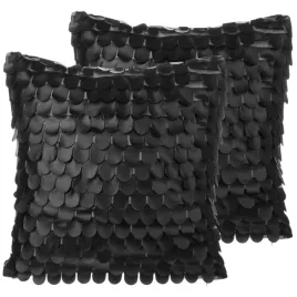 zestaw-2-poduszek-dekoracyjnych-lobelia-ekoskora-45-x-45-cm-czarny-jednolit