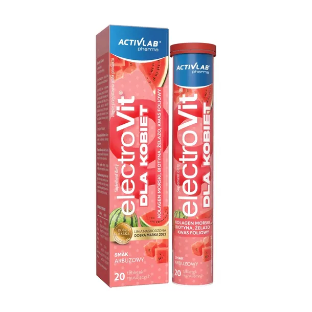 ELECTROVIT Dla Kobiet smak arbuzowy ACTIVLAB 20 tabletek musujących