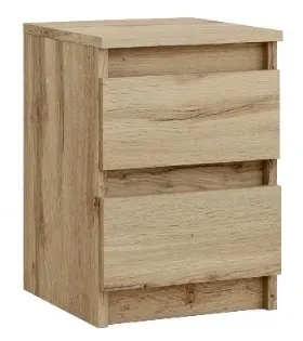 SZAFKA NOCNA WOTAN STOLIK NOCNY DWIE SZUFLADY 30cm SYPIALNIA SALON BIURO