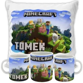 zestaw-poduszka-kubek-minecraft-imie-prezent