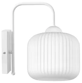 lampa-kinkiet-scienny-nowoczesny-bialy-szklany-plisowany-klosz-led-e27