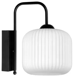 lampa-kinkiet-scienny-nowoczesny-bialy-szklany-plisowany-klosz-led-e27