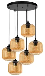 lampa-wiszaca-sufitowa-zyrandol-bialy-szklany-klosz-plisowany-miodowy-led