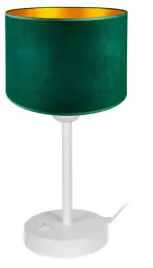 stylowa-lampka-nocna-biurkowa-abazur-nowoczesna-zielony-welur-loft-led-e27