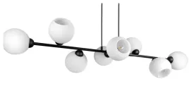 lampa-wiszaca-sufitowa-zyrandol-czarna-szklane-kule-bialy-matowy-led-e27