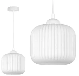 lampa-wiszaca-sufitowa-nowoczesna-zyrandol-bialy-szklany-klosz-plisowany