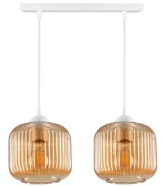 lampa-wiszaca-sufitowa-zyrandol-bialy-szklany-klosz-plisowany-miodowy-led
