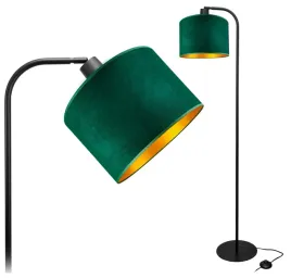 nowoczesna-lampa-stojaca-podlogowa-145cm-abazur-welur-zielony-20cm-led