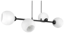 lampa-wiszaca-sufitowa-zyrandol-czarna-szklane-kule-bialy-matowy-led-e27