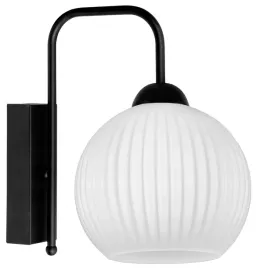 lampa-kinkiet-scienny-nowoczesny-bialy-szklany-plisowany-klosz-led-e27