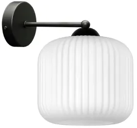 lampa-kinkiet-scienny-nowoczesny-bialy-szklany-plisowany-klosz-led-e27