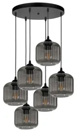 lampa-wiszaca-sufitowa-zyrandol-nowoczesna-szklany-klosz-plisowany-grafit