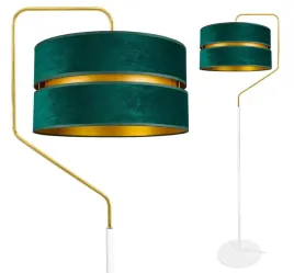 lampa-stojaca-podlogowa-nowoczesna-zlota-abazur-zielony-welur-loft-led