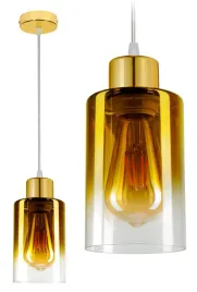 lampa-wiszaca-sufitowa-zyrandol-zlota-szklana-led