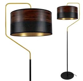 lampa-stojaca-podlogowa-nowoczesna-abazur-wenge-zlota-loft-led