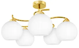 lampa-wiszaca-sufitowa-zyrandol-zlota-kule-led