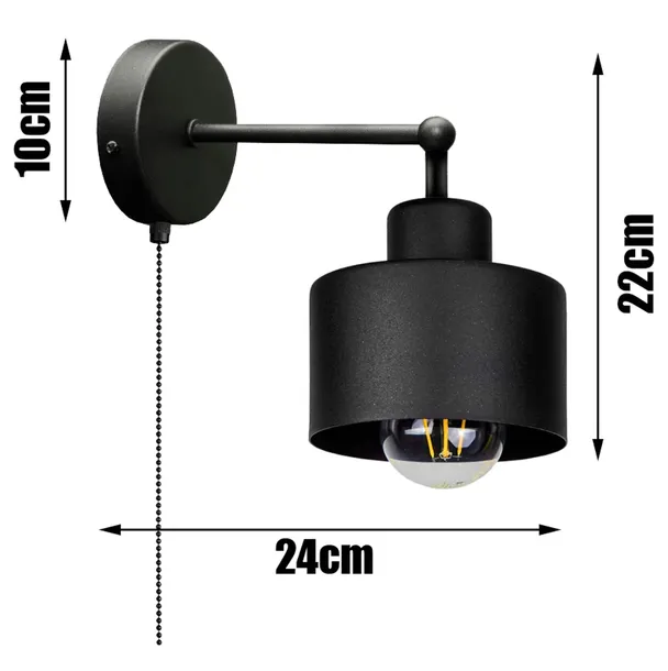 kinkiet-scienny-nowoczesny-retro-loft-edison-led-kolor-czarny