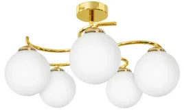 lampa-wiszaca-sufitowa-zyrandol-zlota-kule-led