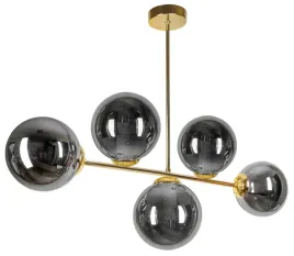 lampa-wiszaca-sufitowa-zyrandol-zlota-grafitowe-kule-loft-led