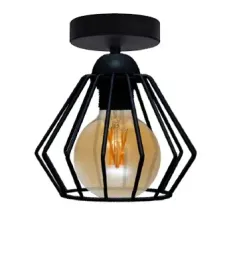 lampa-plafon-klosz-druciak-diament-loft-edison