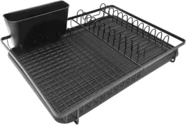 suszarka-do-naczyn-jednopoziomowa-stojaca-z-ociekaczem-miowi-czarna