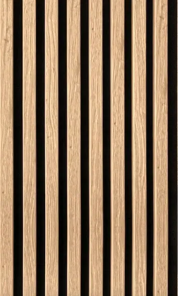 Lamele mdf na czarnym filcu -ściana, sufit 42 x 300 cm.