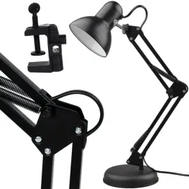 lampka-biurkowa-kreslarska-led-zarowka-szkolna-na-biurko-max-60-w-czarny